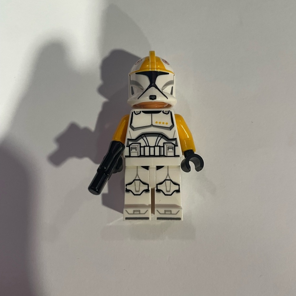 Lego Clone Trooper Commander 75340 40558 75309 Orange Arms Star Wars Minifigure